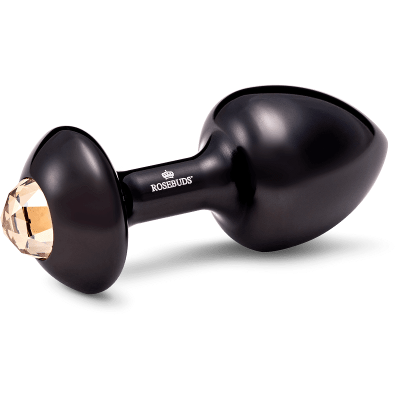 Rosebuds™ - Neu Klein Alu Schwarz Kristall