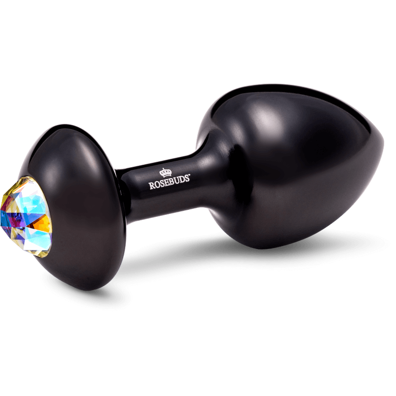 Rosebuds™ - Neu Klein Alu Schwarz Kristall