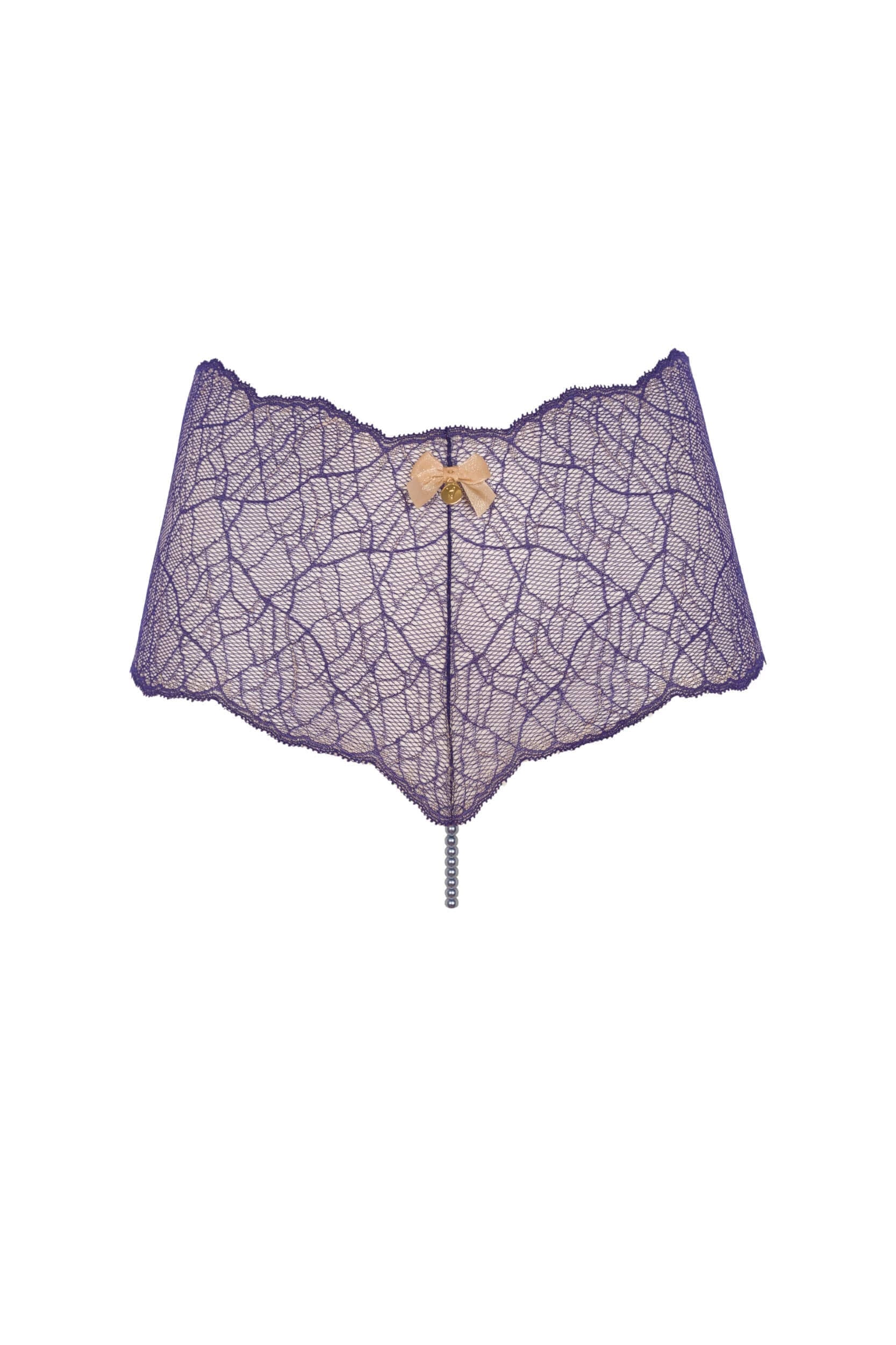 Bracli - Sydney Panty Heavenly Blue - Luxus Perlenstring Dessous Größe M