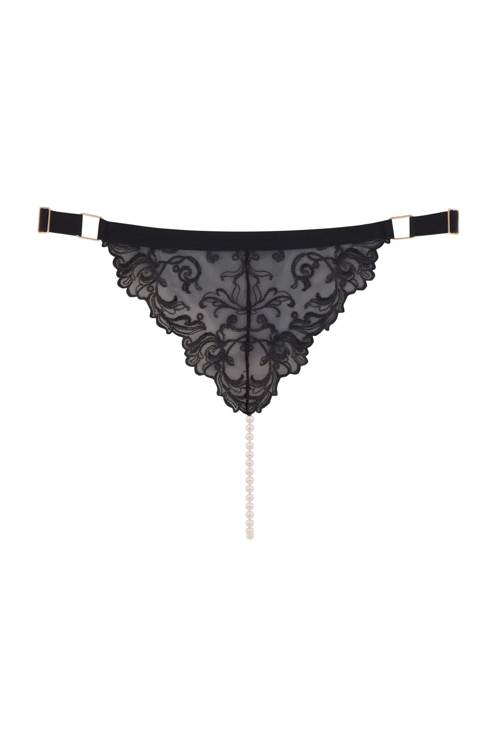 Bracli - Vienna G-String - Luxuriöse Perlenstring-Dessous Größe S