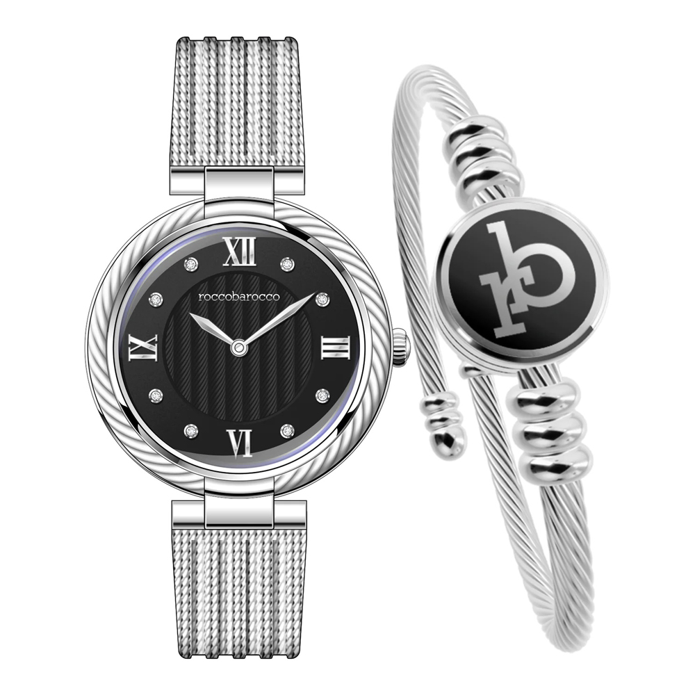 Roccobarocco RB.4469S-01M Ladies Watch and Bangle Set Roccobarocco RB.4469S-01M Ladies Watch and Bangle Set