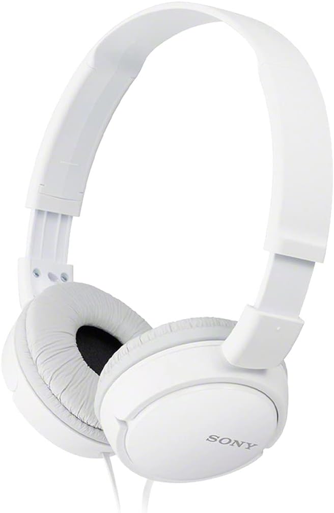 Sony ZX Series Wired On-Ear Headphones, White MDR-ZX110 Sony ZX Series Wired On-Ear Headphones, White MDR-ZX110