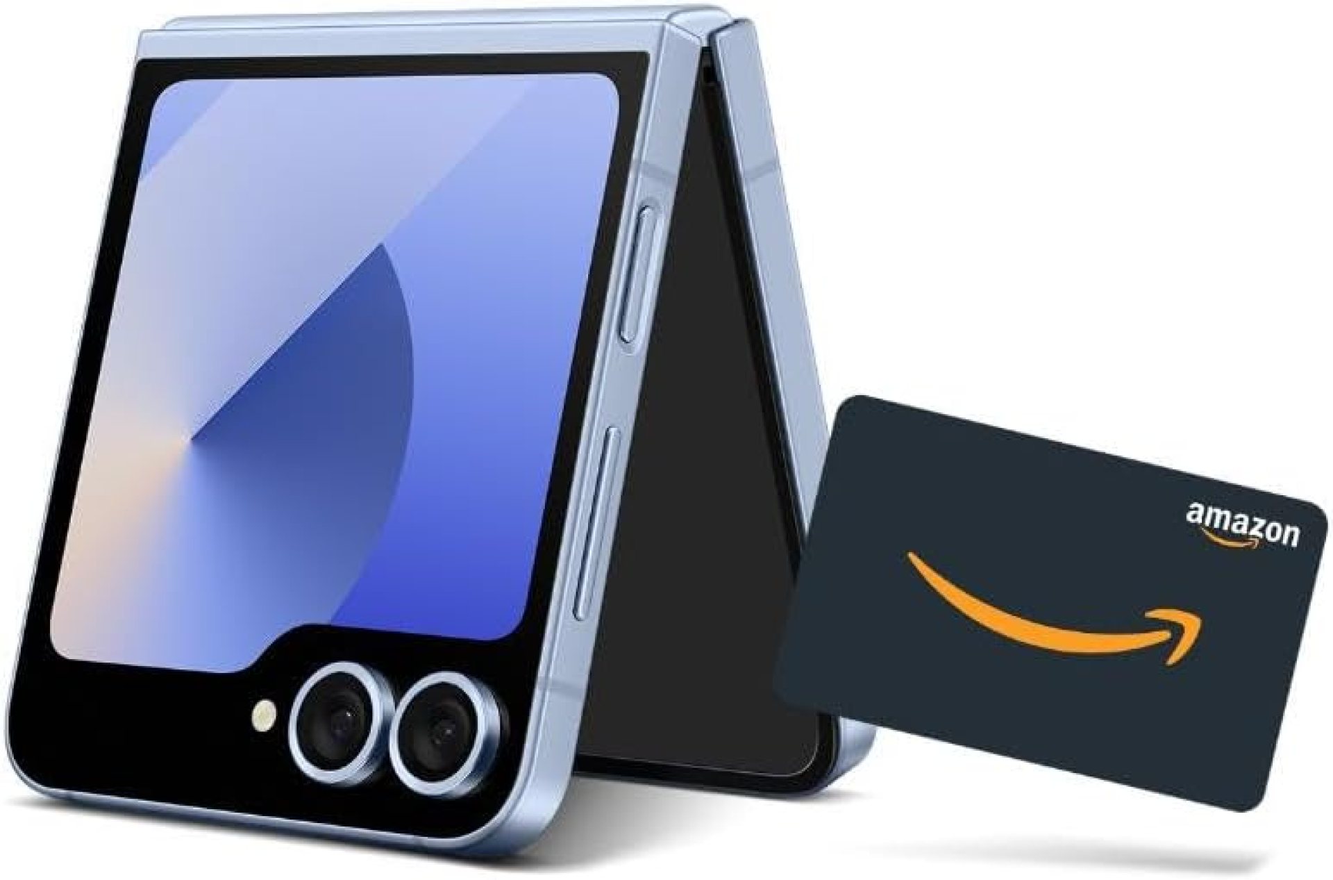 SAMSUNG Galaxy Z Flip 6 AI Cell Phone + 0 Amazon Gift Card + Large Storage Launch Bundle, 512GB Unlocked Android Smartphone, FlexCam Camera, Photo Assist, Camcorder Mode, US Version, 2024, Blue SAMSUNG Galaxy Z Flip 6 AI Cell Phone + 0 Amazon Gift Card + Large Storage Launch Bundle, 512GB Unlocked Android Smartphone, FlexCam Camera, Photo Assist, Camcorder Mode, US Version, 2024, Blue