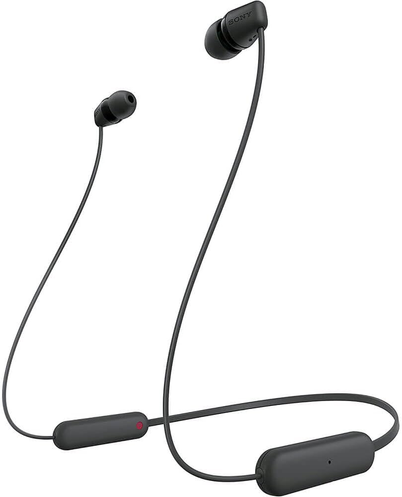 Sony WI-C100 Wireless in-Ear Bluetooth Headphones with Built-in Microphone, Black Sony WI-C100 Wireless in-Ear Bluetooth Headphones with Built-in Microphone, Black