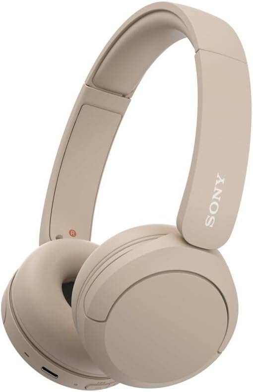 Sony WH-CH520 Wireless Headphones Bluetooth On-Ear Headset with Microphone, Cappuccino Sony WH-CH520 Wireless Headphones Bluetooth On-Ear Headset with Microphone, Cappuccino