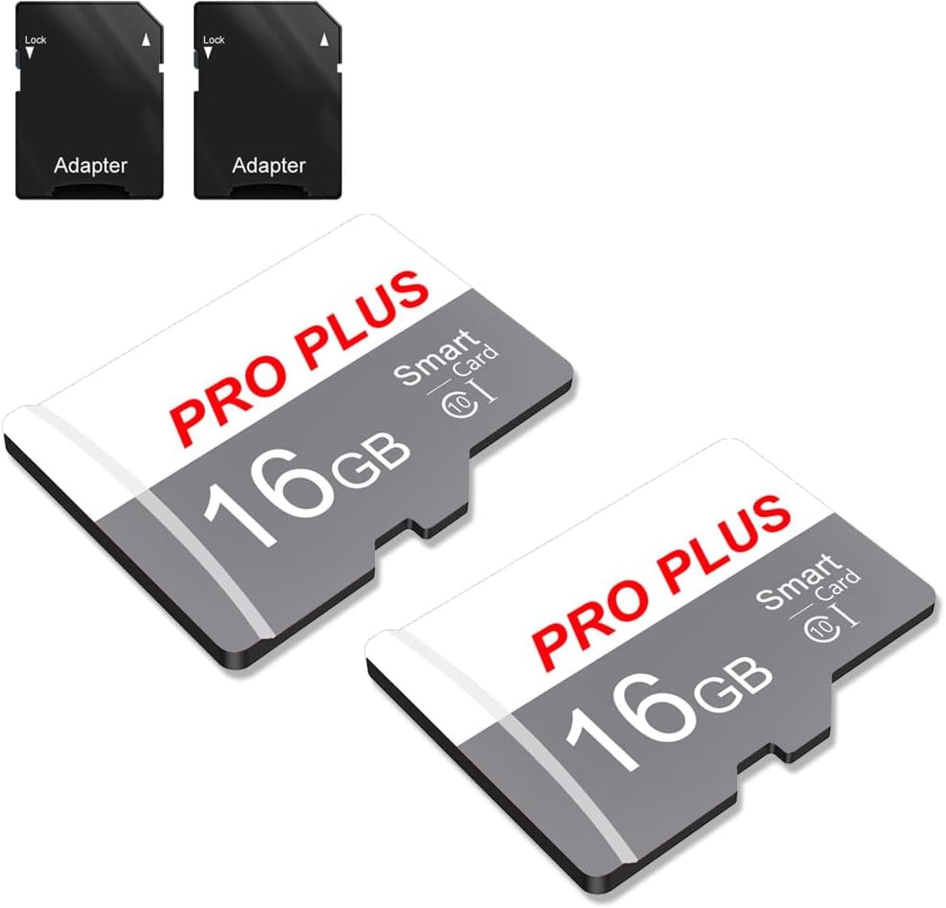 2 Pack TF Card 16GB with Adapter, High Speed Memory Card, UHS-I C10 A1 Memory TF Card for Tablet/Mobile Phone/Camera/Car Audio/Game Console (TF183 White Gray 16GB) 2 Pack TF Card 16GB with Adapter, High Speed Memory Card, UHS-I C10 A1 Memory TF Card for Tablet/Mobile Phone/Camera/Car Audio/Game Console (TF183 White Gray 16GB)
