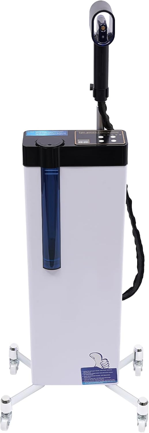 3-in-1 Nano Hair Steamer, 1300W Hair Salon Nano Steamer Nanoscale Spray for Hair Care Hair Repair, Floor Standing Hair Color Processor SPA Steamer with Wheels Salon Spa Equipment (White) 3-in-1 Nano Hair Steamer, 1300W Hair Salon Nano Steamer Nanoscale Spray for Hair Care Hair Repair, Floor Standing Hair Color Processor SPA Steamer with Wheels Salon Spa Equipment (White)