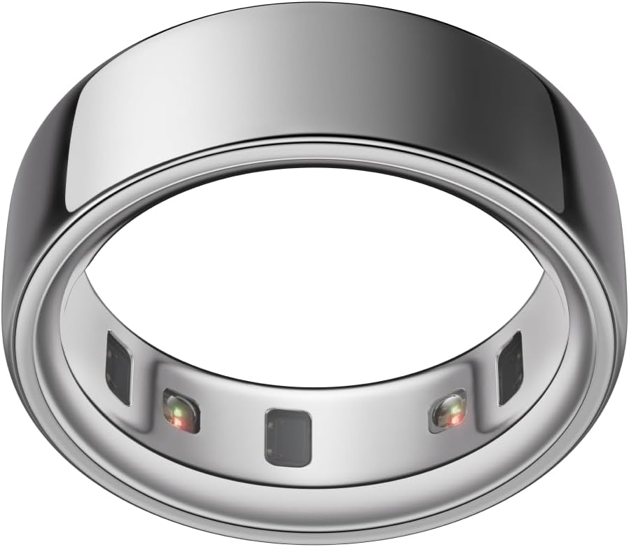 Oura Ring 4 – Silver – Size 6 – Smart Ring – Size First with Oura Ring 4 Sizing Kit – Sleep Tracking Wearable – Heart Rate – Fitness Tracker – Up to 8 Days of Battery Life Oura Ring 4 – Silver – Size 6 – Smart Ring – Size First with Oura Ring 4 Sizing Kit – Sleep Tracking Wearable – Heart Rate – Fitness Tracker – Up to 8 Days of Battery Life