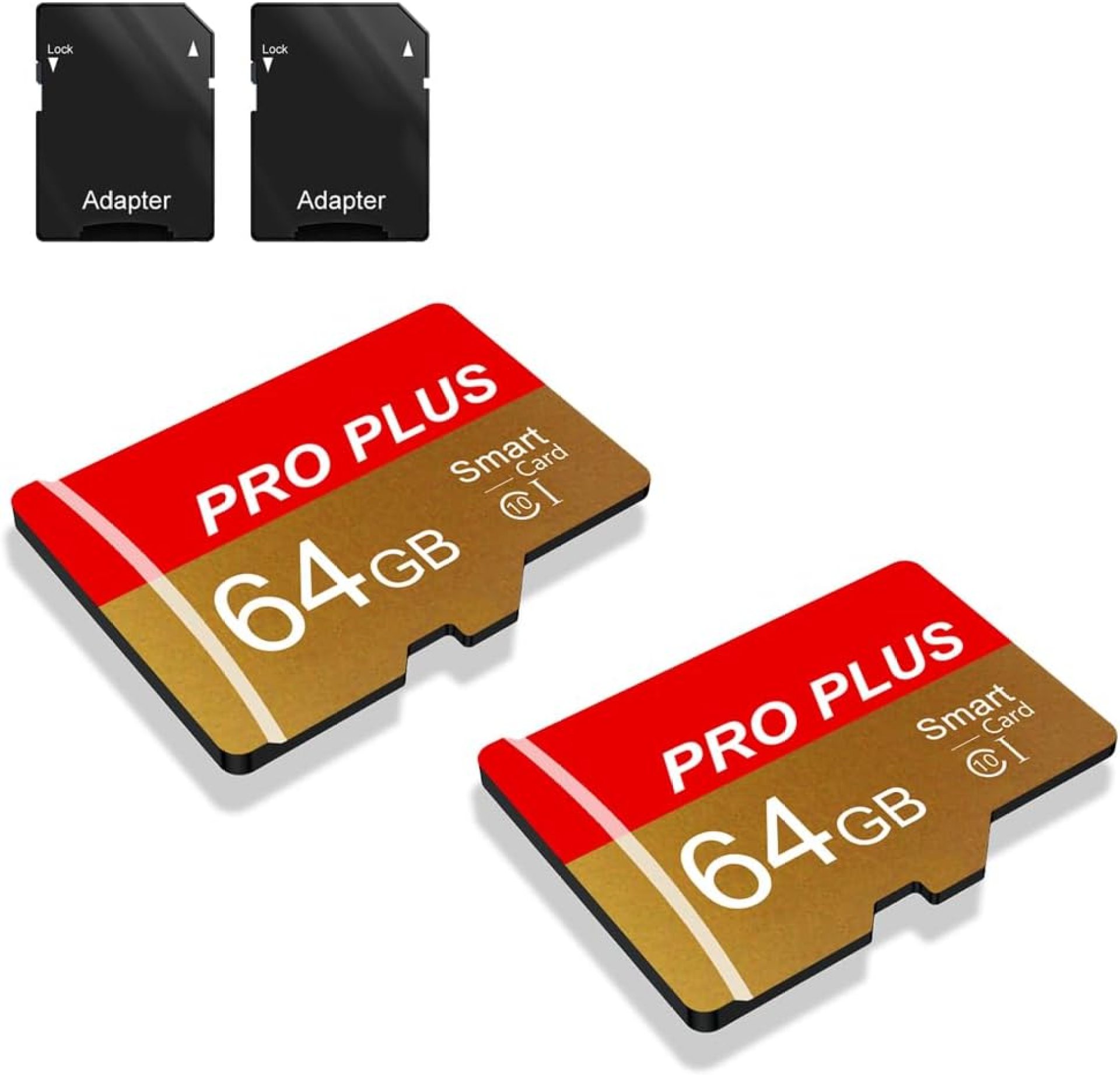 2 Pack TF Card 64GB with Adapter, High Speed Memory Card, UHS-I C10 A1 Memory TF Card for Tablet/Mobile Phone/Camera/Car Audio/Game Console (TF162 Red Gold 64GB) 2 Pack TF Card 64GB with Adapter, High Speed Memory Card, UHS-I C10 A1 Memory TF Card for Tablet/Mobile Phone/Camera/Car Audio/Game Console (TF162 Red Gold 64GB)