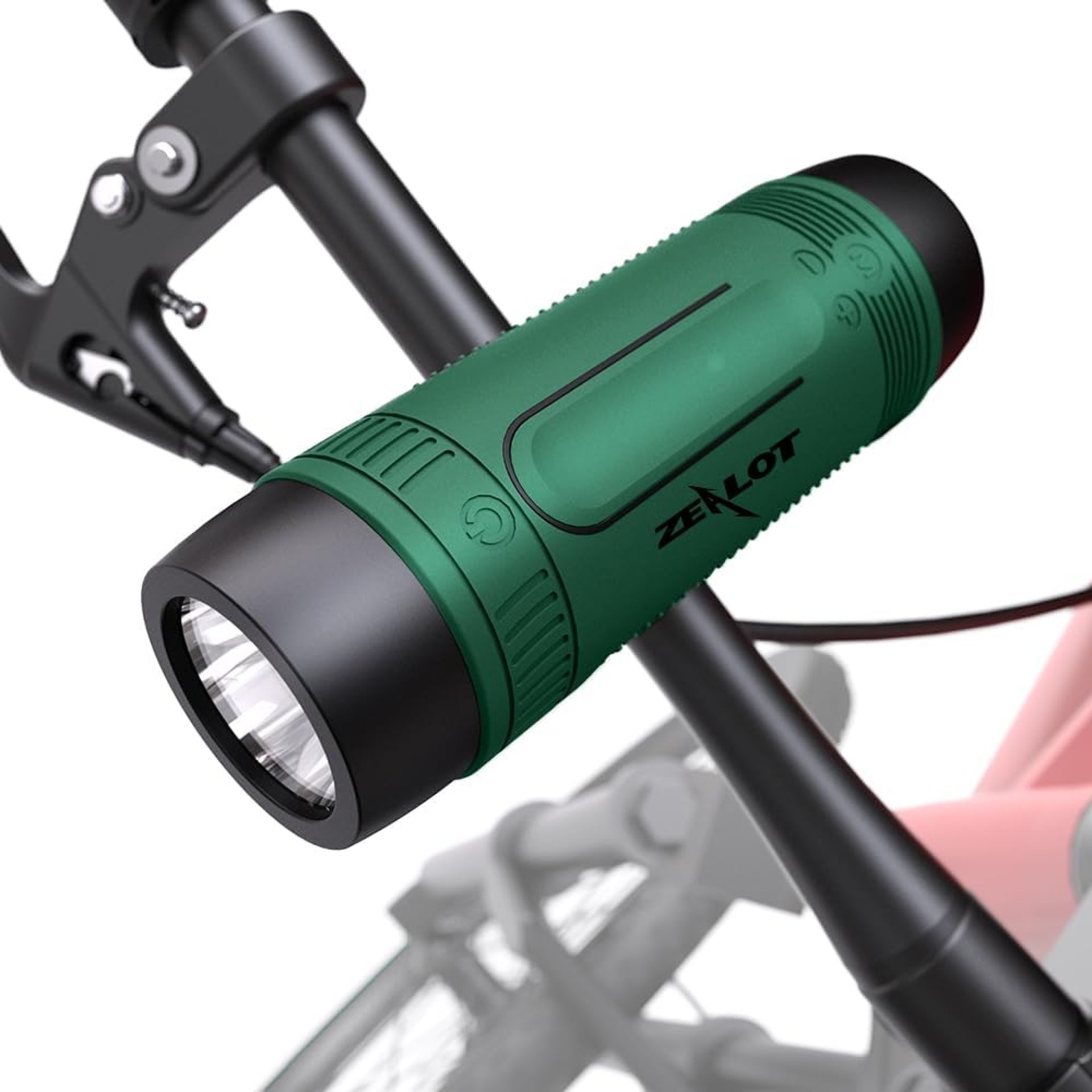 Wireless Bluetooth Speaker, Portable Outdoor Speaker, Zealot S1 Speaker Waterproof IPX5, Rechargeable Battery LED Flashlight 4000mAh for Cycling, Fishing, Camping, Hiking (Green) Wireless Bluetooth Speaker, Portable Outdoor Speaker, Zealot S1 Speaker Waterproof IPX5, Rechargeable Battery LED Flashlight 4000mAh for Cycling, Fishing, Camping, Hiking (Green)