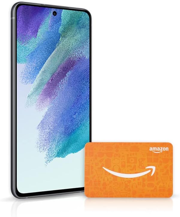 Samsung Galaxy S21 FE 5G Cell Phone, Factory Unlocked Android Smartphone, 256GB, Graphite with 0 Amazon.com Gift Card Samsung Galaxy S21 FE 5G Cell Phone, Factory Unlocked Android Smartphone, 256GB, Graphite with 0 Amazon.com Gift Card