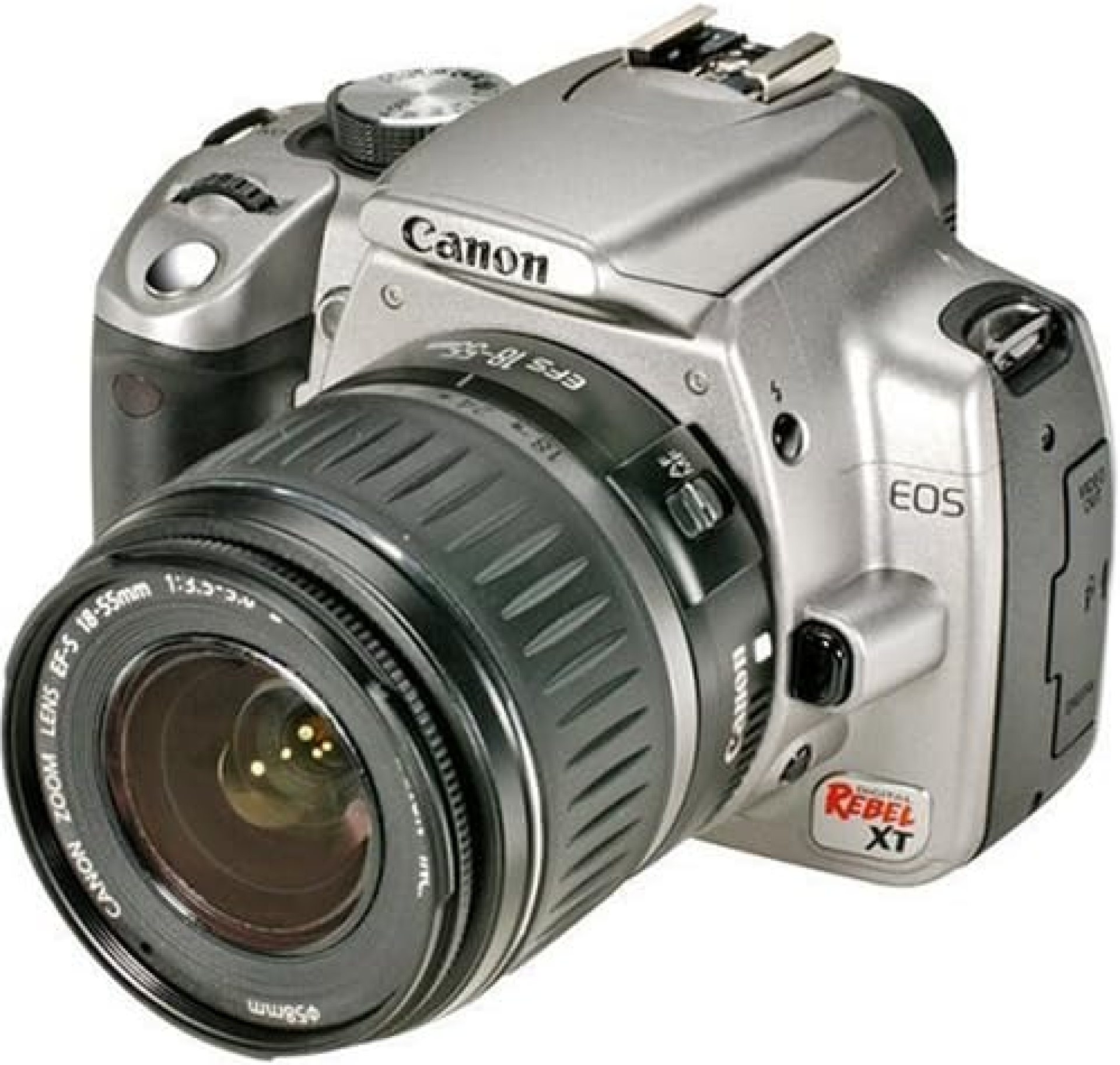 Canon Digital Rebel XT DSLR Camera with EF-S 18-55mm f/3.5-5.6 Lens (Silver-OLD MODEL) (Renewed) Canon Digital Rebel XT DSLR Camera with EF-S 18-55mm f/3.5-5.6 Lens (Silver-OLD MODEL) (Renewed)