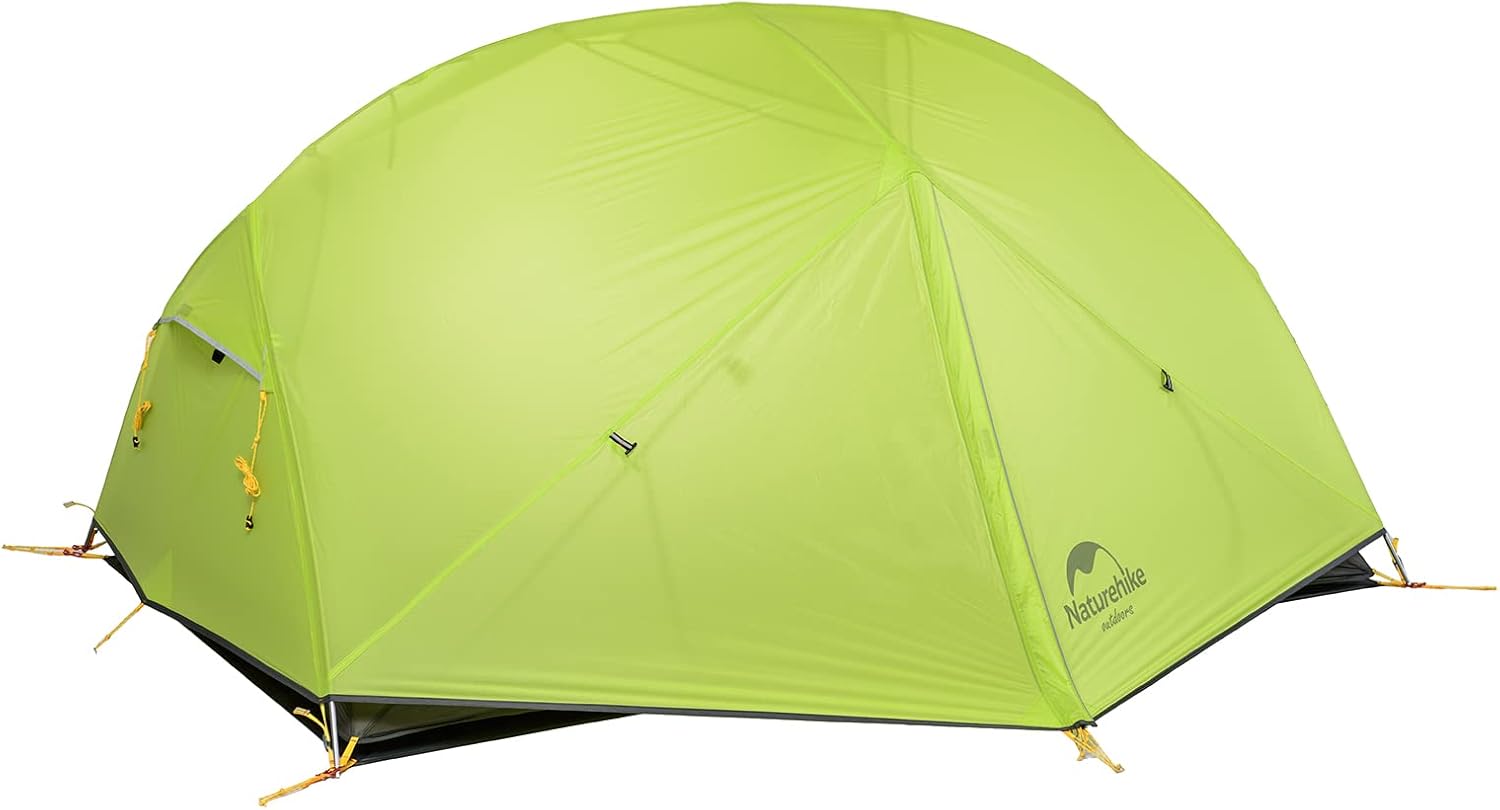 Naturehike Mongar 2 Person Backpacking Tent 3 Season Free-Standing Lightweight Hiking Tent for Outdoor Activities (Green) Naturehike Mongar 2 Person Backpacking Tent 3 Season Free-Standing Lightweight Hiking Tent for Outdoor Activities (Green)