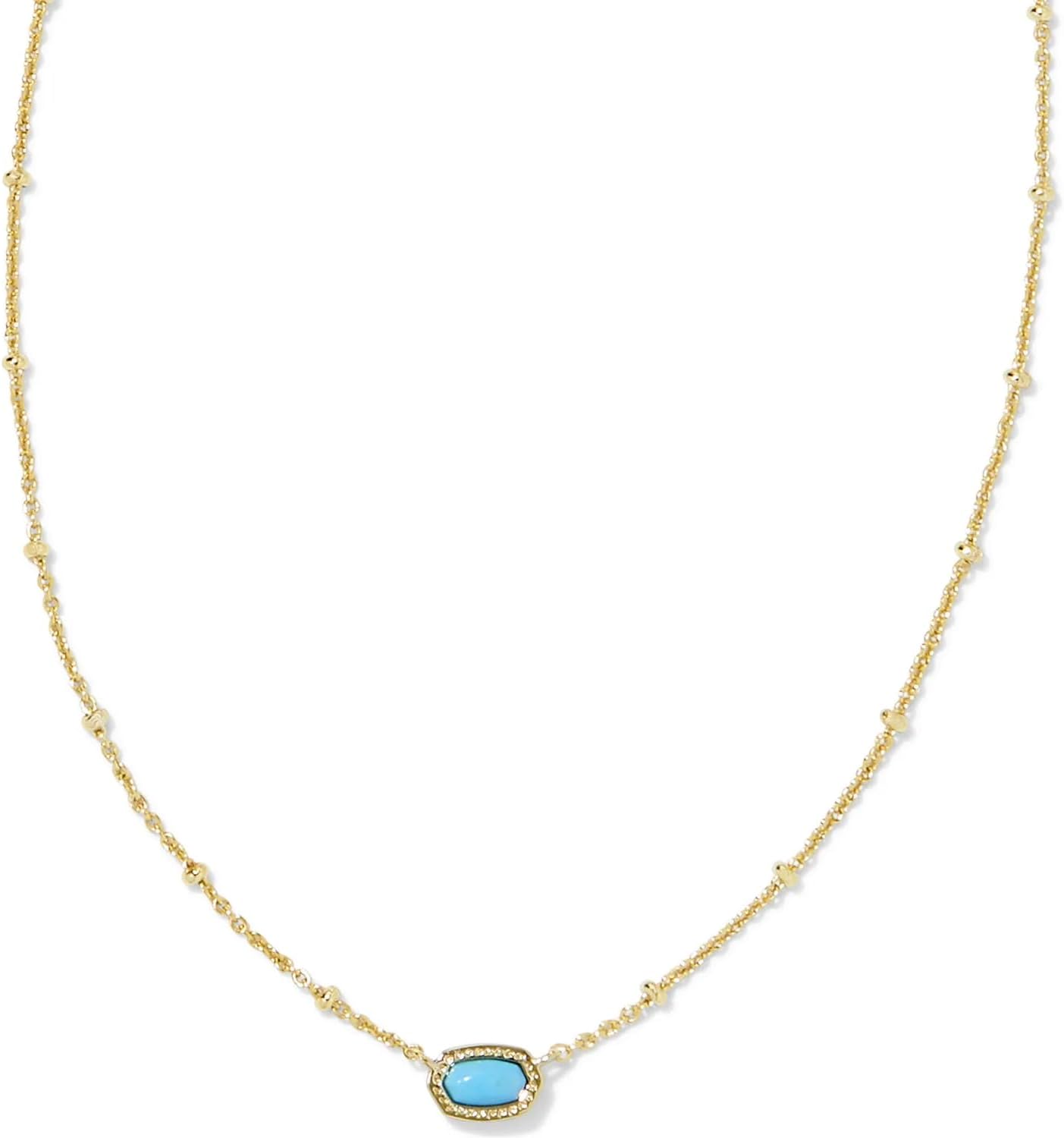 Kendra Scott Mini Elisa 14k Gold-Plated Satellite Short Pendant Necklace, Fashion Jewelry for Women Kendra Scott Mini Elisa 14k Gold-Plated Satellite Short Pendant Necklace, Fashion Jewelry for Women
