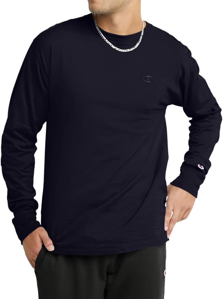 Champion Men’s Classic Long Sleeve Soft, Comfortable T-Shirt (Regular or Big & Tall) Champion Men’s Classic Long Sleeve Soft, Comfortable T-Shirt (Regular or Big & Tall)