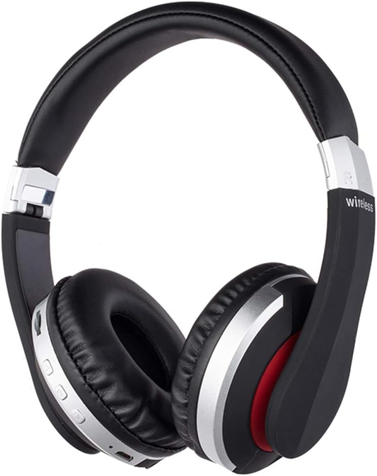 Wireless Headphones Over Ear Bluetooth Headphones Foldable Stereo Gaming Earphones Deep Bass with Microphone Support TF Card for PC/Cell Phones/TV,Black Wireless Headphones Over Ear Bluetooth Headphones Foldable Stereo Gaming Earphones Deep Bass with Microphone Support TF Card for PC/Cell Phones/TV,Black