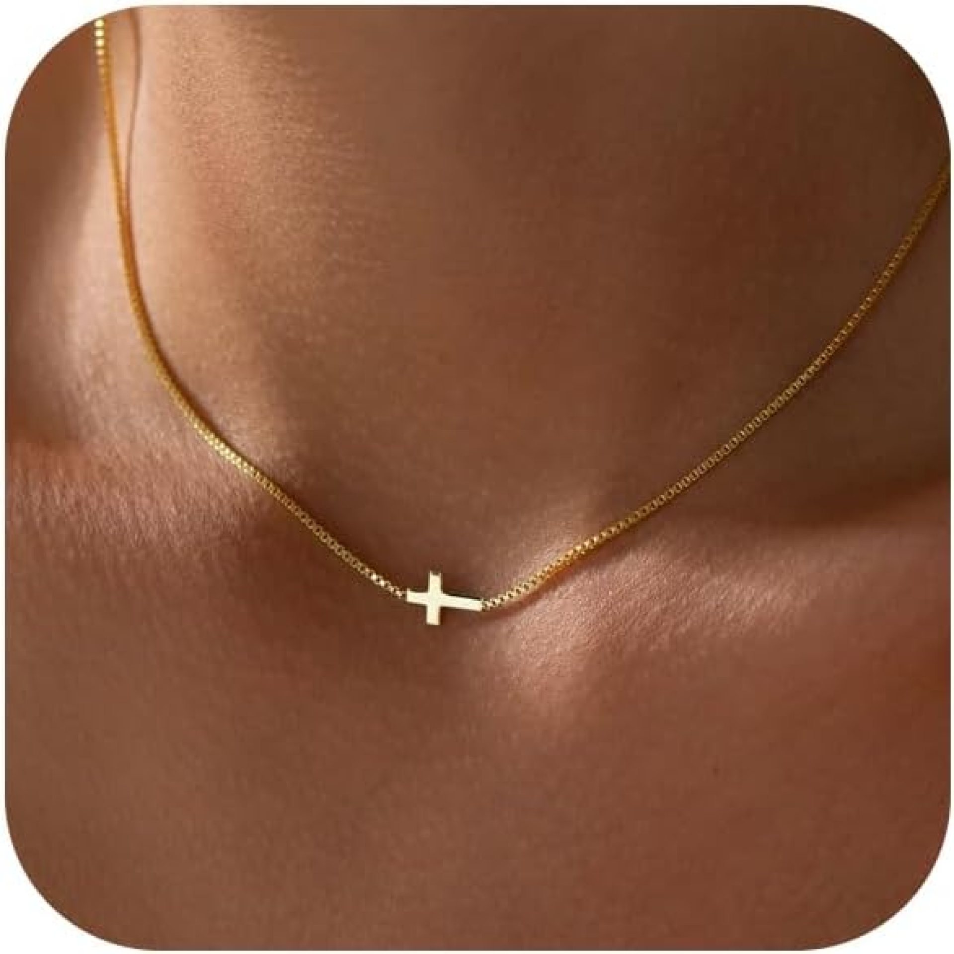 Cross Necklace for Women 14K Real Gold Silver Plated Dainty Small Cross Pendant Choker Simple Trendy Cute Cross Charm Chain Necklace Faith Jewelry Religious Minimalist Gift Cross Necklace for Women 14K Real Gold Silver Plated Dainty Small Cross Pendant Choker Simple Trendy Cute Cross Charm Chain Necklace Faith Jewelry Religious Minimalist Gift