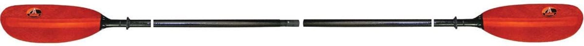 Advanced Elements 4-Part Fiberglass Kayak Paddle, Black/Red Advanced Elements 4-Part Fiberglass Kayak Paddle, Black/Red
