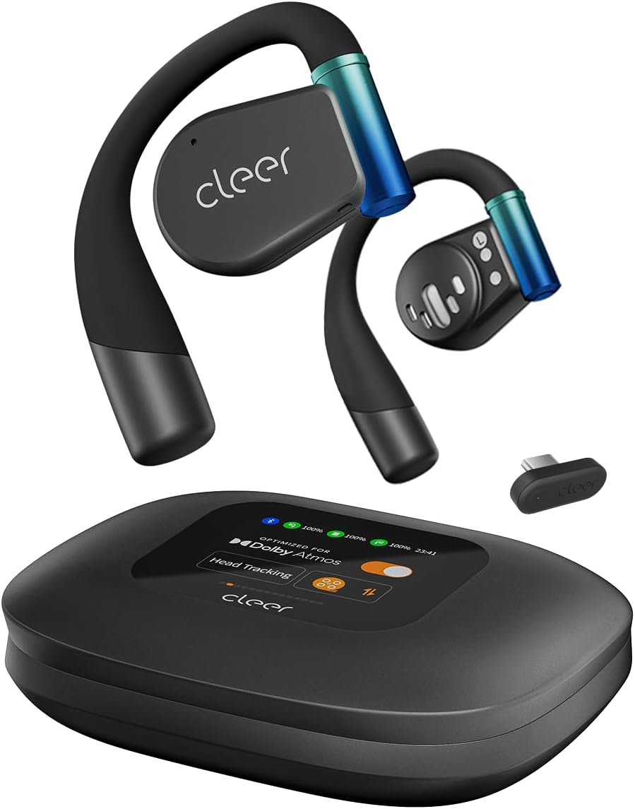 Cleer ARC 3 Gaming Earbuds – True Wireless Open Ear Headphones,Ultra-Low Latency,Snapdragon & Dolby Sound, Bluetooth 5.4, USB-C Dongle,50Hr Battery, Compatible to PS4, PS5, PC, Quest, Switch, Black Cleer ARC 3 Gaming Earbuds – True Wireless Open Ear Headphones,Ultra-Low Latency,Snapdragon & Dolby Sound, Bluetooth 5.4, USB-C Dongle,50Hr Battery, Compatible to PS4, PS5, PC, Quest, Switch, Black