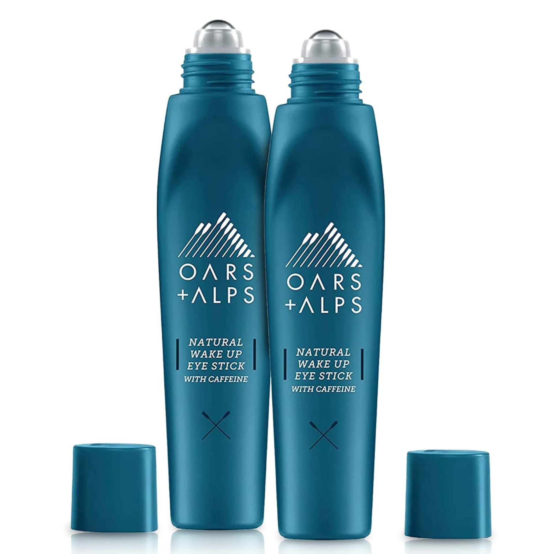 Oars + Alps Wake Up Eye Roller and Eye Depuffer, Dermatologist Tested Skin Care Infused with Caffeine and Aloe Vera, TSA Friendly, 0.5 Oz, 2 Pack Oars + Alps Wake Up Eye Roller and Eye Depuffer, Dermatologist Tested Skin Care Infused with Caffeine and Aloe Vera, TSA Friendly, 0.5 Oz, 2 Pack