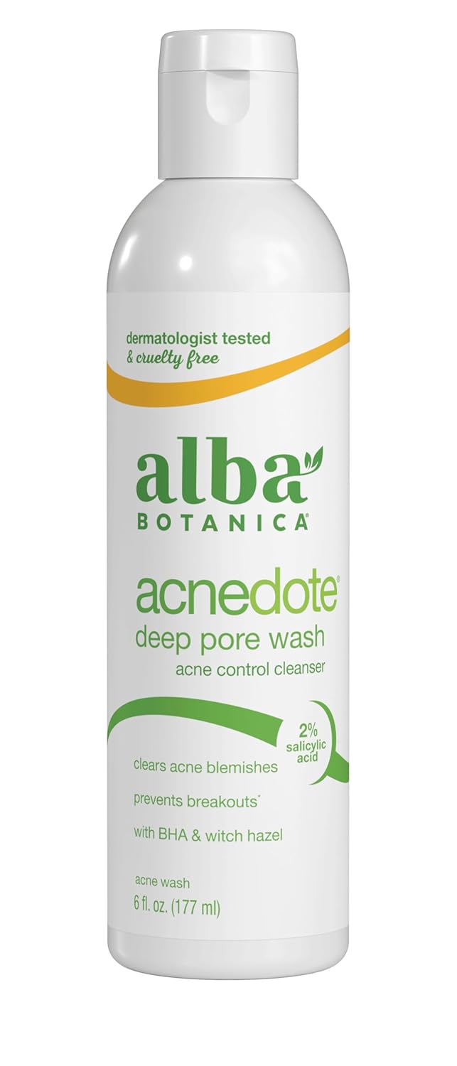 Alba Botanica Acnedote Maximum Strength Deep Pore Wash, 6 Oz (Packaging May Vary) Alba Botanica Acnedote Maximum Strength Deep Pore Wash, 6 Oz (Packaging May Vary)