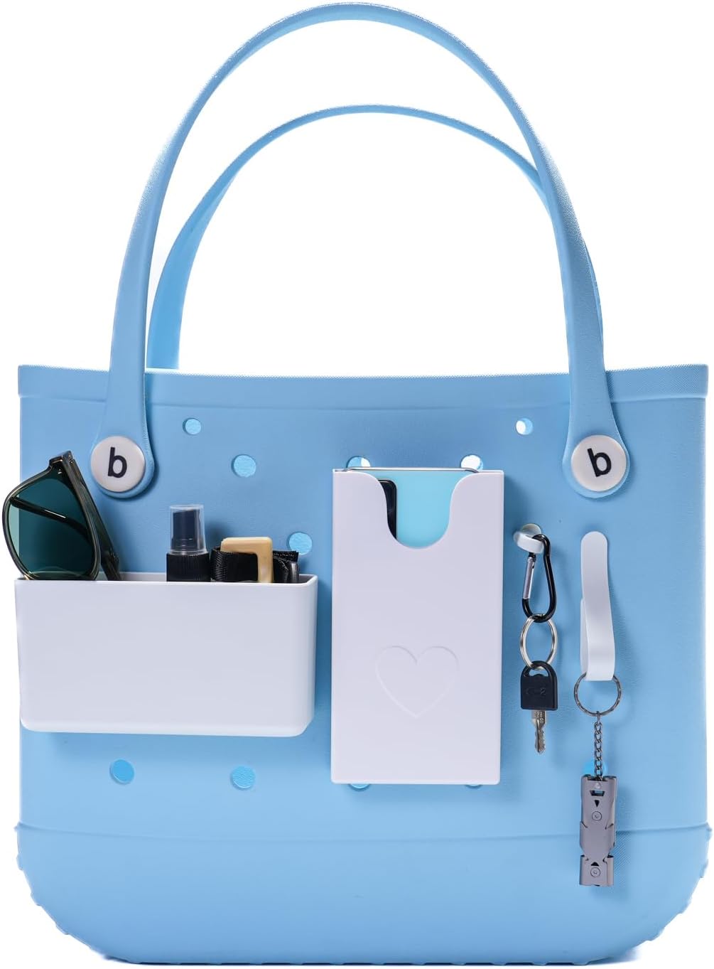 4PCS Organizer Holder for Bogg Bag, Accessories for Bogg Bags, Phone Holder compatible with Bogg Bag Original, Accessories for Bogg Bags, White 4PCS Organizer Holder for Bogg Bag, Accessories for Bogg Bags, Phone Holder compatible with Bogg Bag Original, Accessories for Bogg Bags, White