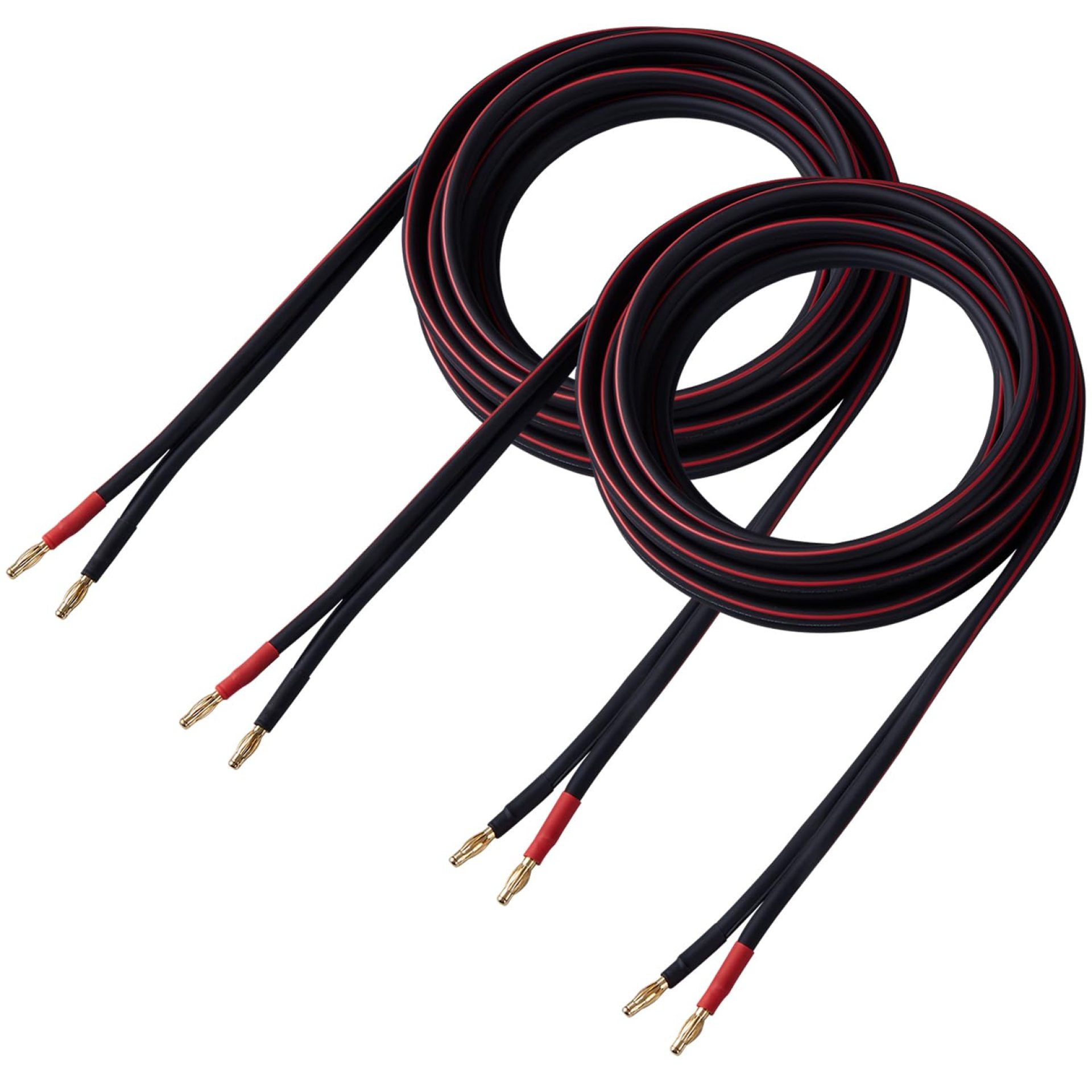 14 AWG HD Premium Soft Touch HiFi Speaker Cable with Banana Plugs (2 Pack, 3 Feet) 14 Gauge Banana Wire for Bi-Wire Bi-Amp HiFi Surround Sound Oxygen-Free Copper – Black 14 AWG HD Premium Soft Touch HiFi Speaker Cable with Banana Plugs (2 Pack, 3 Feet) 14 Gauge Banana Wire for Bi-Wire Bi-Amp HiFi Surround Sound Oxygen-Free Copper – Black
