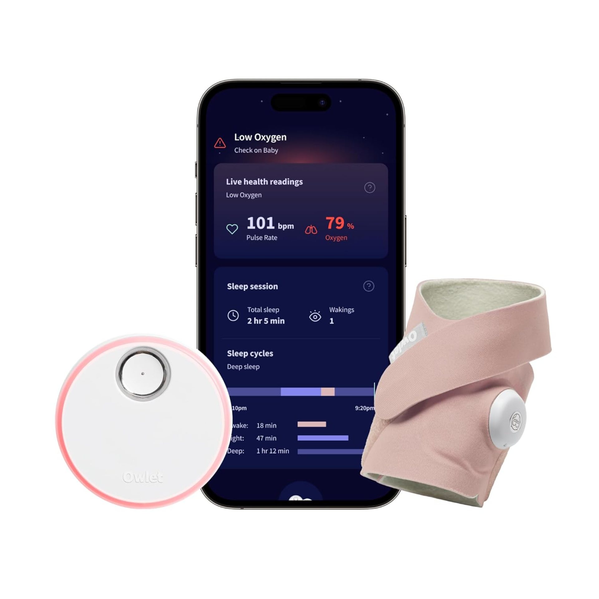 Owlet Dream Sock® – FDA-Cleared Smart Baby Monitor – Track Live Pulse (Heart) Rate, Oxygen in Infants – Receive Notifications Owlet Dream Sock® – FDA-Cleared Smart Baby Monitor – Track Live Pulse (Heart) Rate, Oxygen in Infants – Receive Notifications