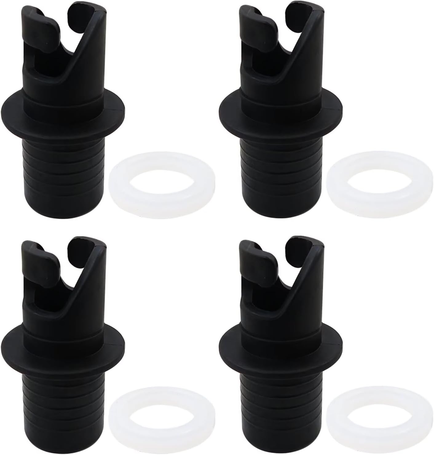 4x Inflatable Kayak Pump Air Adapters, Replacement Accessories for Inflatable Boat Bed for Halkey Roberts, with Washers 4x Inflatable Kayak Pump Air Adapters, Replacement Accessories for Inflatable Boat Bed for Halkey Roberts, with Washers