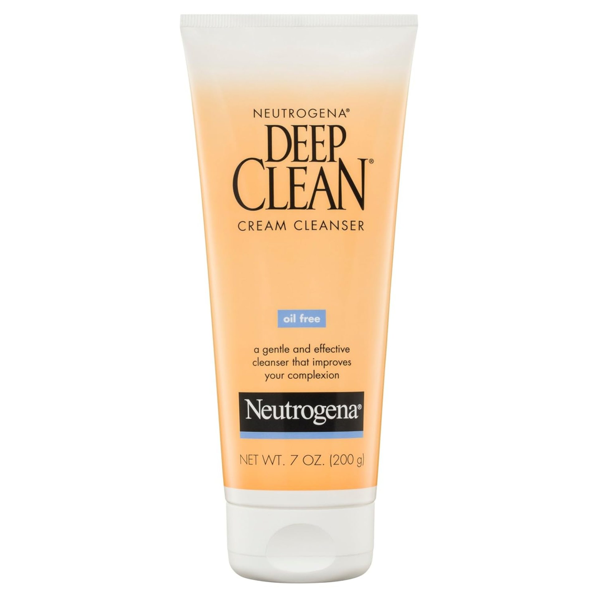 Neutrogena Deep Clean Daily Facial Cream Cleanser with Beta Hydroxy Acid to Remove Dirt, Oil & Makeup, Alcohol-Free, Oil-Free & Non-Comedogenic, 7 fl. oz Neutrogena Deep Clean Daily Facial Cream Cleanser with Beta Hydroxy Acid to Remove Dirt, Oil & Makeup, Alcohol-Free, Oil-Free & Non-Comedogenic, 7 fl. oz
