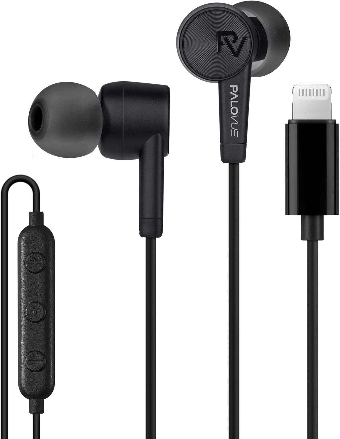 PALOVUE iPhone Headphones Earbuds Earphones wtih Lightning Connector Apple MFi Certified Compatible 14 13 12 11 Pro Max X XS XR 8 7 Plus with Microphone Controller SweetFlow Black PALOVUE iPhone Headphones Earbuds Earphones wtih Lightning Connector Apple MFi Certified Compatible 14 13 12 11 Pro Max X XS XR 8 7 Plus with Microphone Controller SweetFlow Black