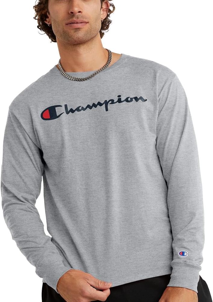 Champion Men’s Classic Long Sleeve Soft, Comfortable T-Shirt (Regular or Big & Tall) Champion Men’s Classic Long Sleeve Soft, Comfortable T-Shirt (Regular or Big & Tall)