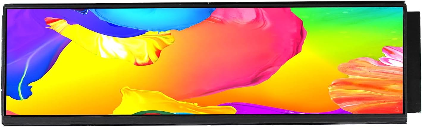VSDISPLAY 12.6 Inch IPS LCD Screen Monitor 1920×515 Display with Mini HD-MI to HD-MI Cable Kit,Fit for DIY Y60 PC Case CPU GPU Secondary Monitor Panel VSDISPLAY 12.6 Inch IPS LCD Screen Monitor 1920×515 Display with Mini HD-MI to HD-MI Cable Kit,Fit for DIY Y60 PC Case CPU GPU Secondary Monitor Panel