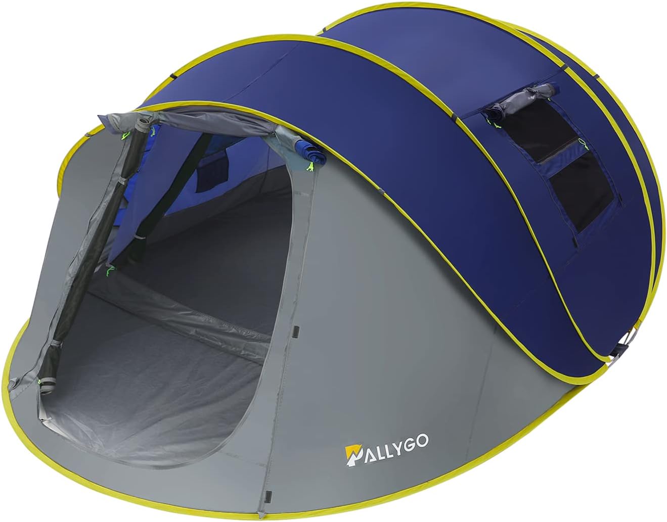 PALLYGO Easy Pop Up Tent 4-6 Person Tents for Camping Traveling Double Layer Waterproof Instant Family Camping Tents PALLYGO Easy Pop Up Tent 4-6 Person Tents for Camping Traveling Double Layer Waterproof Instant Family Camping Tents