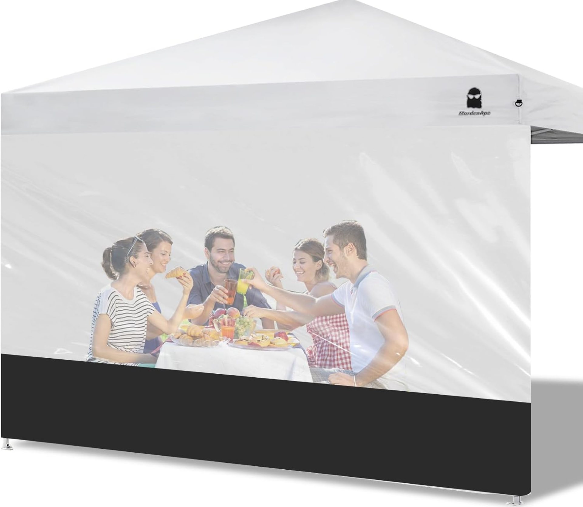 Clear Sidewall Splicing Transparent Canopy Sunwall for 10×10 Pop Up Canopy (Black) Clear Sidewall Splicing Transparent Canopy Sunwall for 10×10 Pop Up Canopy (Black)