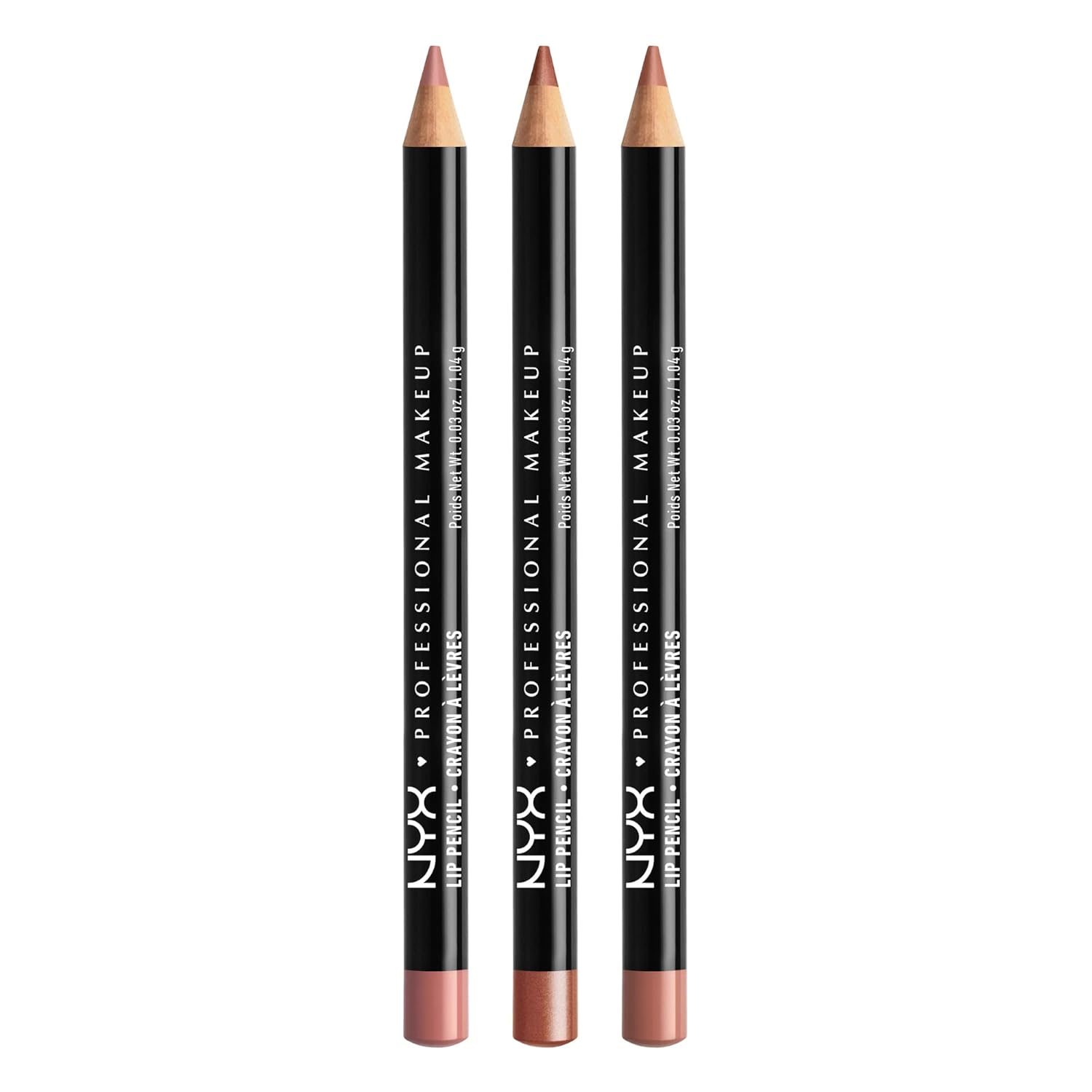 NYX PROFESSIONAL MAKEUP Slim Lip Liner Set, Long-Lasting Creamy Lip Liner Pack Of 3 (Peakaboo Neutral, Nude Pink, Ever) NYX PROFESSIONAL MAKEUP Slim Lip Liner Set, Long-Lasting Creamy Lip Liner Pack Of 3 (Peakaboo Neutral, Nude Pink, Ever)