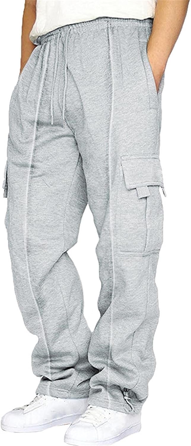 Baggy Sweatpants for Men Lined Athletic Sweatpants Winter Warm Track Pants Running Joggers Sweatpants with Pockets Baggy Sweatpants for Men Lined Athletic Sweatpants Winter Warm Track Pants Running Joggers Sweatpants with Pockets
