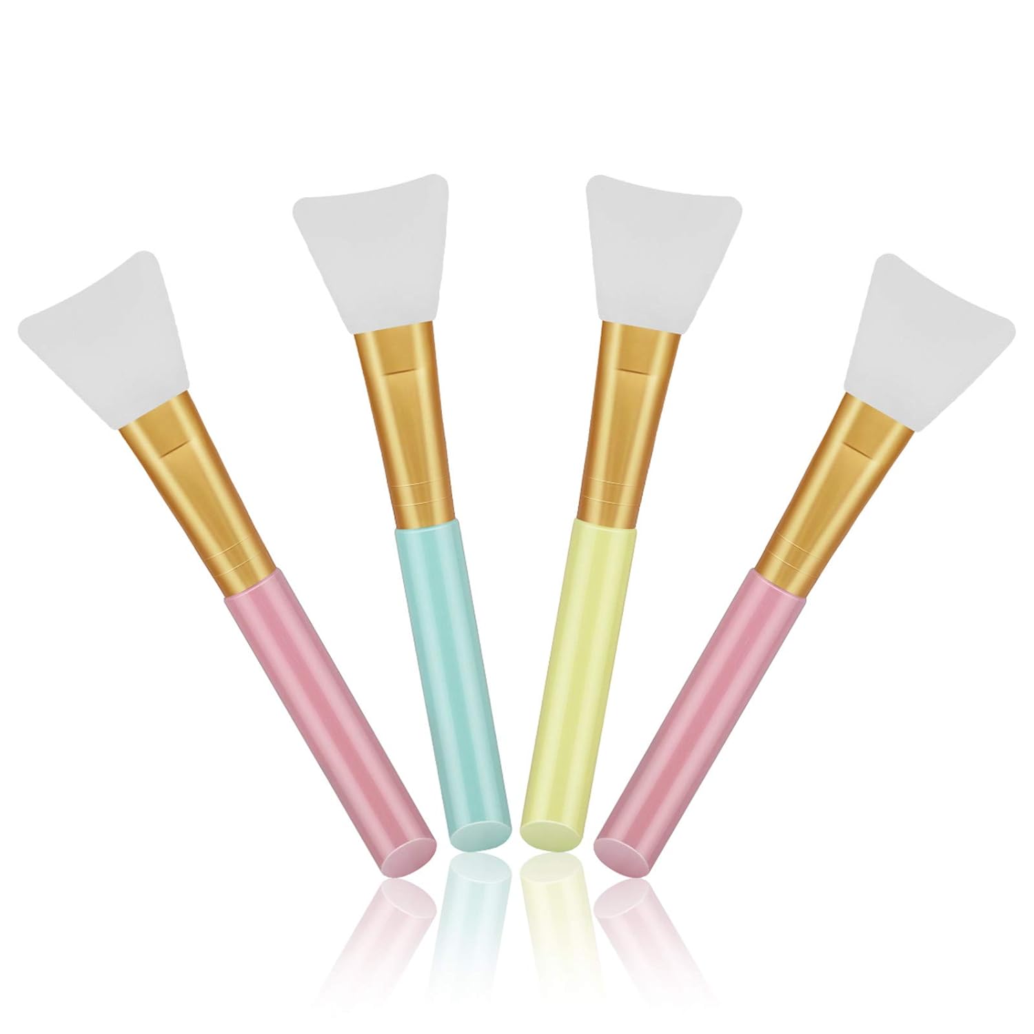 Cuttte 4pcs Silicone Face Mask Applicators, Flexible Facial Mud Mask Applicator, Hairless Moisturizers Applicator Tools, Soft Face Mask Brushes for Mud, Clay, Charcoal Mixed Mask Cuttte 4pcs Silicone Face Mask Applicators, Flexible Facial Mud Mask Applicator, Hairless Moisturizers Applicator Tools, Soft Face Mask Brushes for Mud, Clay, Charcoal Mixed Mask