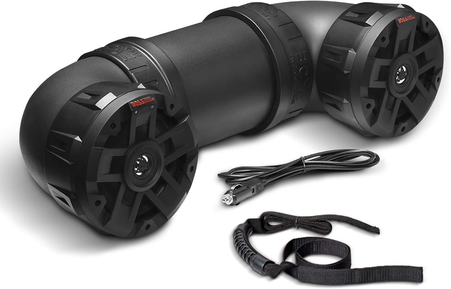 BOSS Audio Systems ATVB6.5R ATV UTV Weatherproof Sound System – 6.5 Inch Speakers, 1 Inch Tweeters, Built-in Amplifier, Bluetooth, Rechargeable Battery, Easy Installation for 12 Volt Vehicles BOSS Audio Systems ATVB6.5R ATV UTV Weatherproof Sound System – 6.5 Inch Speakers, 1 Inch Tweeters, Built-in Amplifier, Bluetooth, Rechargeable Battery, Easy Installation for 12 Volt Vehicles