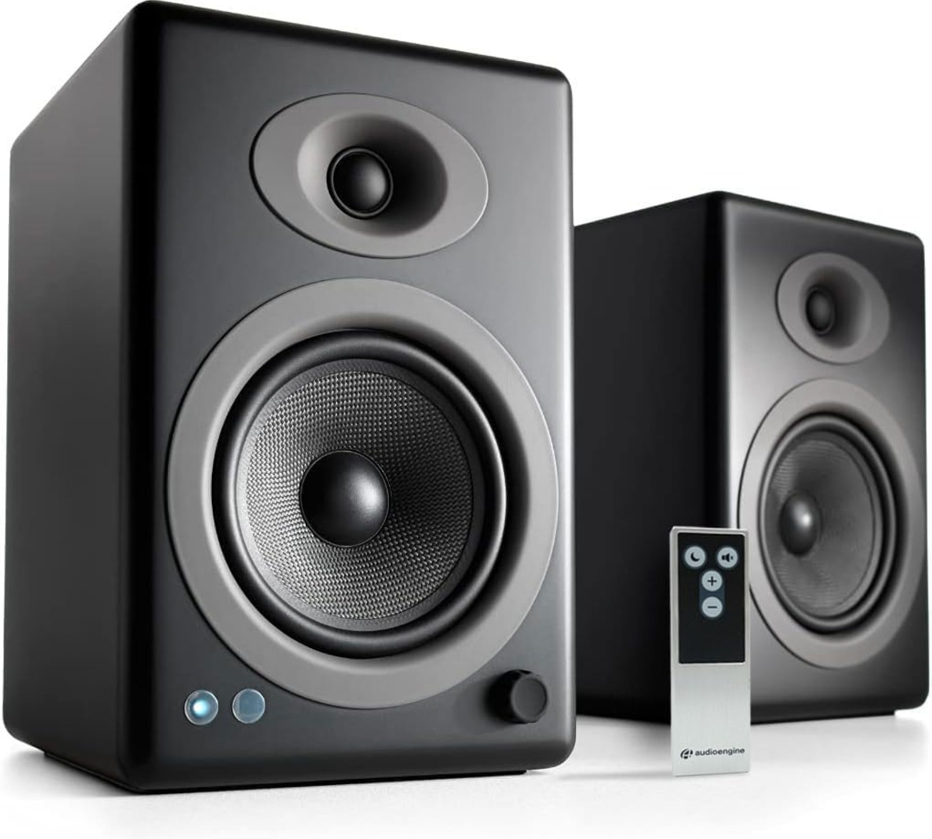 Audioengine A5+ Wireless Bluetooth Bookshelf Speakers – Premium 150W Stereo Speakers for Music, Gaming, Turntables, Home Theater Systems – Powerful Studio Monitors Audioengine A5+ Wireless Bluetooth Bookshelf Speakers – Premium 150W Stereo Speakers for Music, Gaming, Turntables, Home Theater Systems – Powerful Studio Monitors