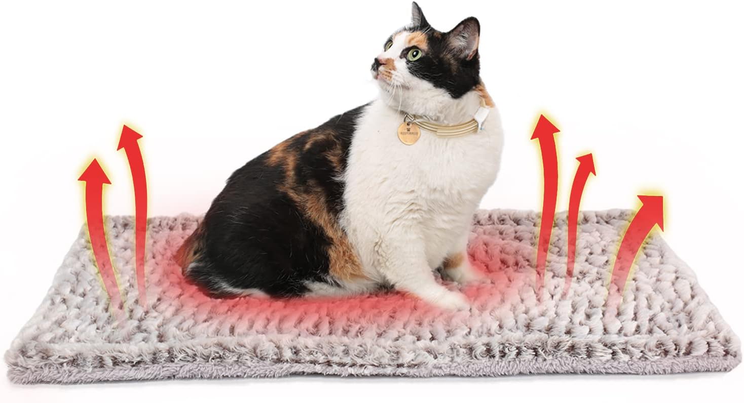 Self Heating Cat Pad Self Warming Cat Bed 27.5″ x 18.5″ Thermal Cat Mat Extra Warm Pet Mat for Outdoor and Indoor Large Kittens Small Puppy Pets Self Heating Cat Pad Self Warming Cat Bed 27.5″ x 18.5″ Thermal Cat Mat Extra Warm Pet Mat for Outdoor and Indoor Large Kittens Small Puppy Pets