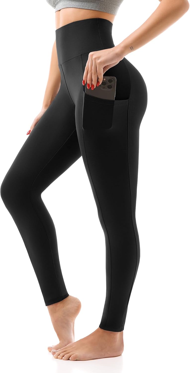 SINOPHANT High Waisted Leggings with Pockets Women, Buttery Soft Elastic Tummy Control Stretchy Yoga Pants SINOPHANT High Waisted Leggings with Pockets Women, Buttery Soft Elastic Tummy Control Stretchy Yoga Pants