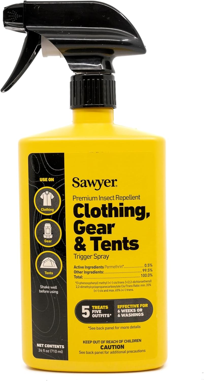 Sawyer Products SP657 Premium Permethrin Insect Repellent for Clothing, Gear & Tents, Trigger Spray, 24-Ounce Sawyer Products SP657 Premium Permethrin Insect Repellent for Clothing, Gear & Tents, Trigger Spray, 24-Ounce