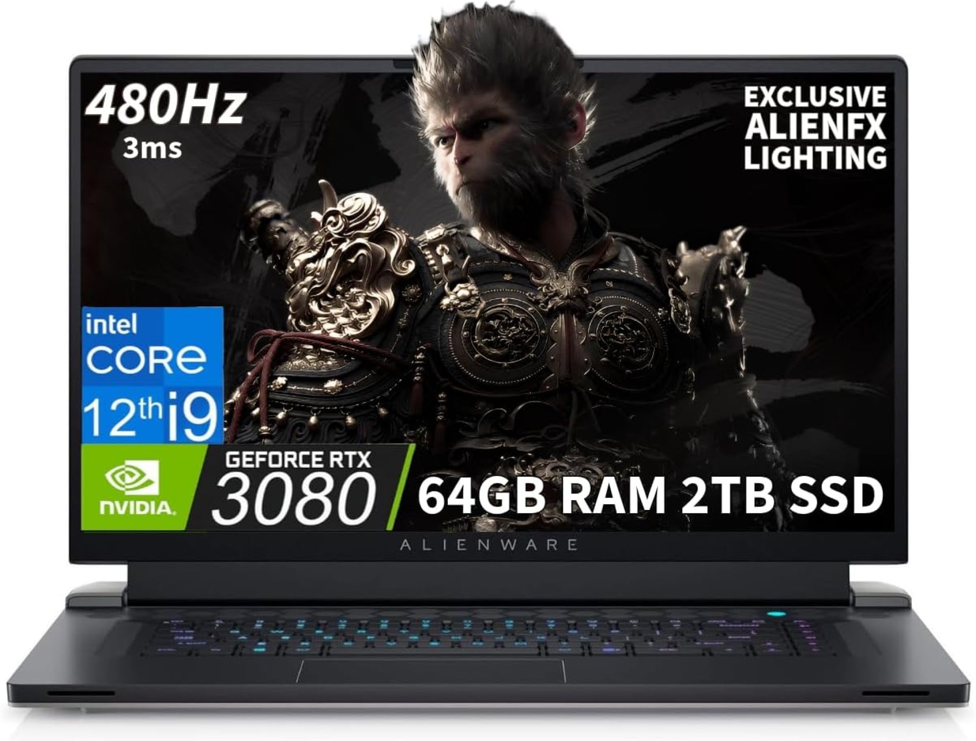 Alienware X17 R2 Gaming Laptop (17.3″ 480Hz FHD, Intel 20-Core i9-12900H, 64GB DDR5 RAM, 2TB PCIe SSD, NVIDIA GeForce RTX 3080 16GB) Per-key RGB Backlit, Thunderbolt, Win 11 Home, Lunar Light Alienware X17 R2 Gaming Laptop (17.3″ 480Hz FHD, Intel 20-Core i9-12900H, 64GB DDR5 RAM, 2TB PCIe SSD, NVIDIA GeForce RTX 3080 16GB) Per-key RGB Backlit, Thunderbolt, Win 11 Home, Lunar Light