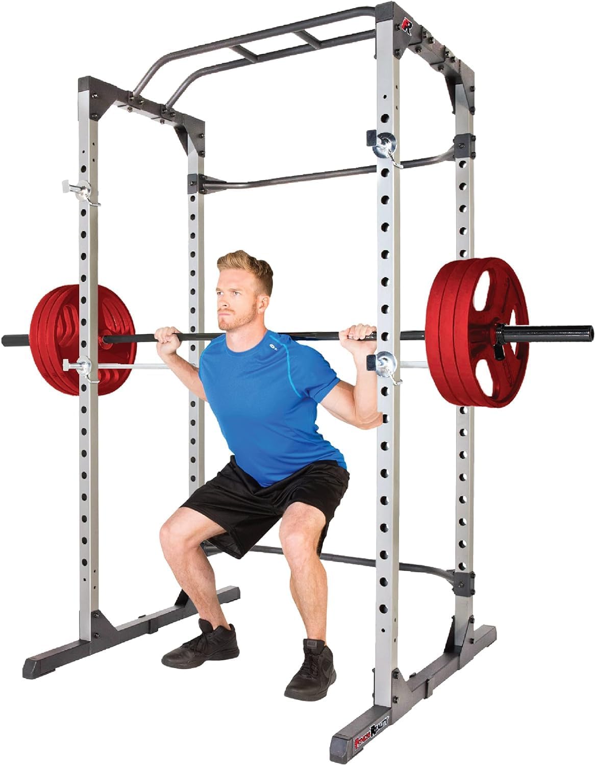 Fitness Reality Squat Rack Power Cage | Optional LAT Pulldown & Leg Holdown Attachment | Squat and Bench Rack Combos | Super Max 810 XLT Fitness Reality Squat Rack Power Cage | Optional LAT Pulldown & Leg Holdown Attachment | Squat and Bench Rack Combos | Super Max 810 XLT