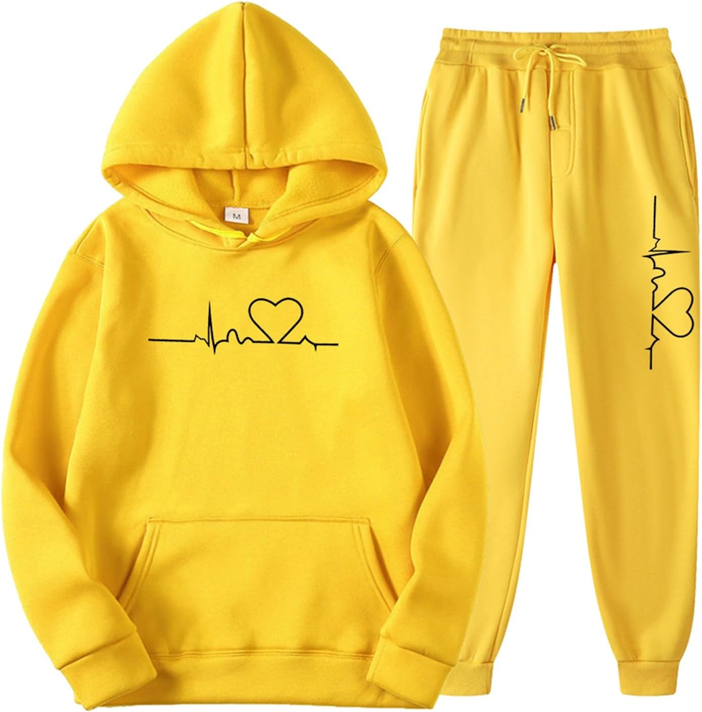 Womens Sweat Suits 2 Piece Set,Cute Printed Long Sleeve Hoodie Pullover with Sweat Pants Lounge Matching Sets Womens Sweat Suits 2 Piece Set,Cute Printed Long Sleeve Hoodie Pullover with Sweat Pants Lounge Matching Sets