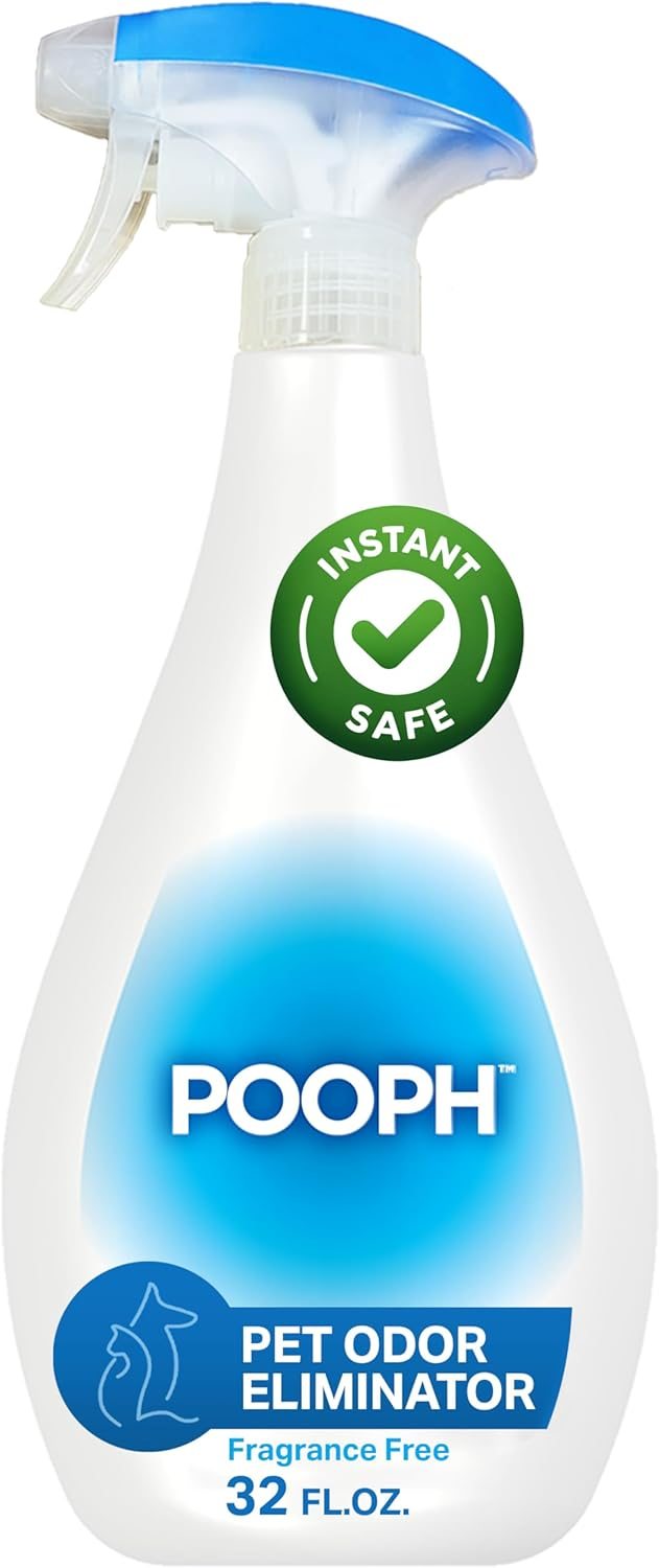 Pooph Pet Odor Eliminator, 32oz Spray – Dismantles Odors on a Molecular Basis, Dogs, Cats, Freshener, Urine, Poop, Pee, Deodorizer, Natures, Puppy, Fresh, Clean, Furniture, Potty, Safe Pooph Pet Odor Eliminator, 32oz Spray – Dismantles Odors on a Molecular Basis, Dogs, Cats, Freshener, Urine, Poop, Pee, Deodorizer, Natures, Puppy, Fresh, Clean, Furniture, Potty, Safe