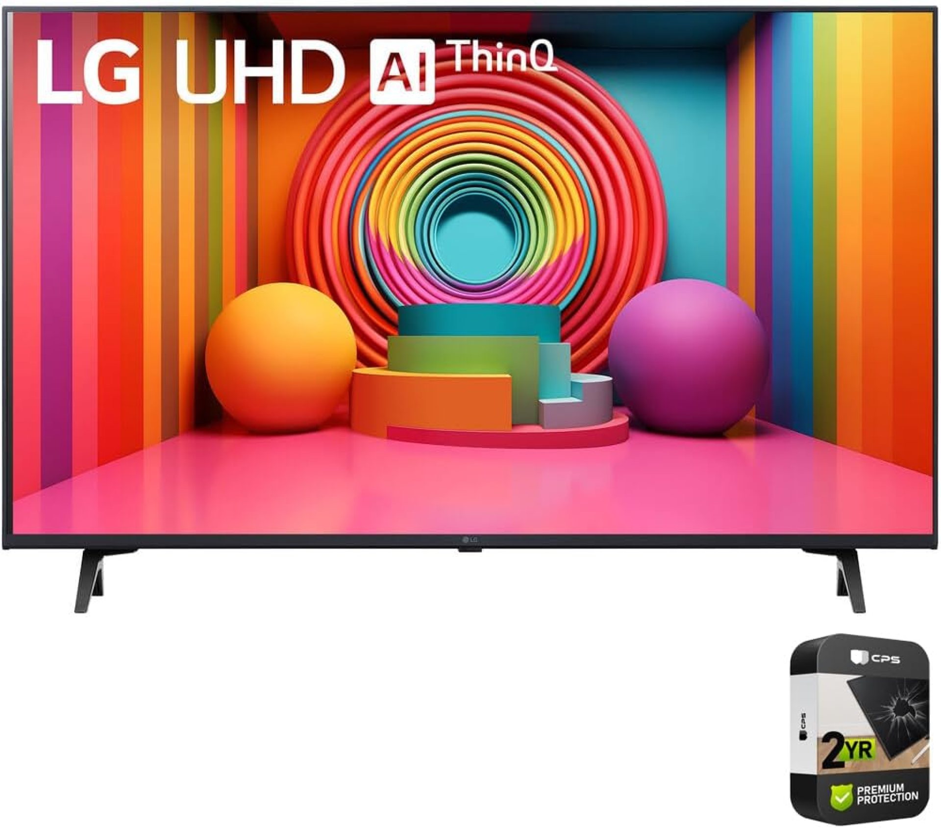 LG 75UT7590PUA 75-Inch UT75 Series LED Smart TV 4K (2024) Bundle with 2 Year CPS Enhanced Protection Pack LG 75UT7590PUA 75-Inch UT75 Series LED Smart TV 4K (2024) Bundle with 2 Year CPS Enhanced Protection Pack