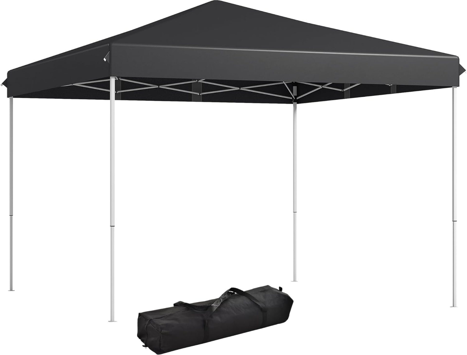 Outsunny 13′ x 13′ Pop Up Canopy Tent, Instant Sun Shelter, Tents for Parties, Height Adjustable for Outdoor, Garden, Patio, Parties, Gray Outsunny 13′ x 13′ Pop Up Canopy Tent, Instant Sun Shelter, Tents for Parties, Height Adjustable for Outdoor, Garden, Patio, Parties, Gray
