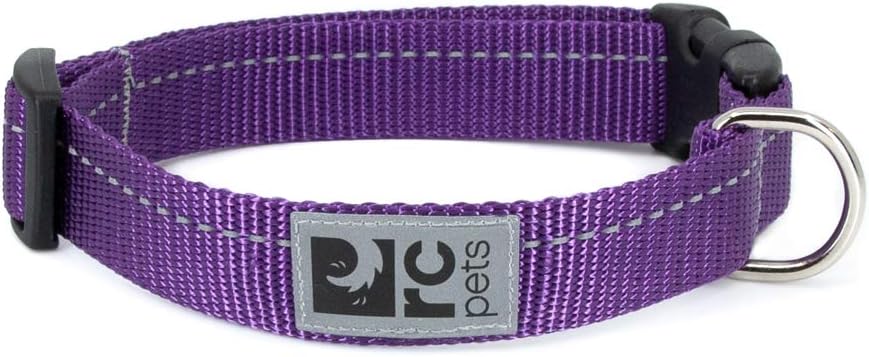 RC Pet Products 1″ Primary Collection Adjustable Dog Collar, Medium, Purple RC Pet Products 1″ Primary Collection Adjustable Dog Collar, Medium, Purple